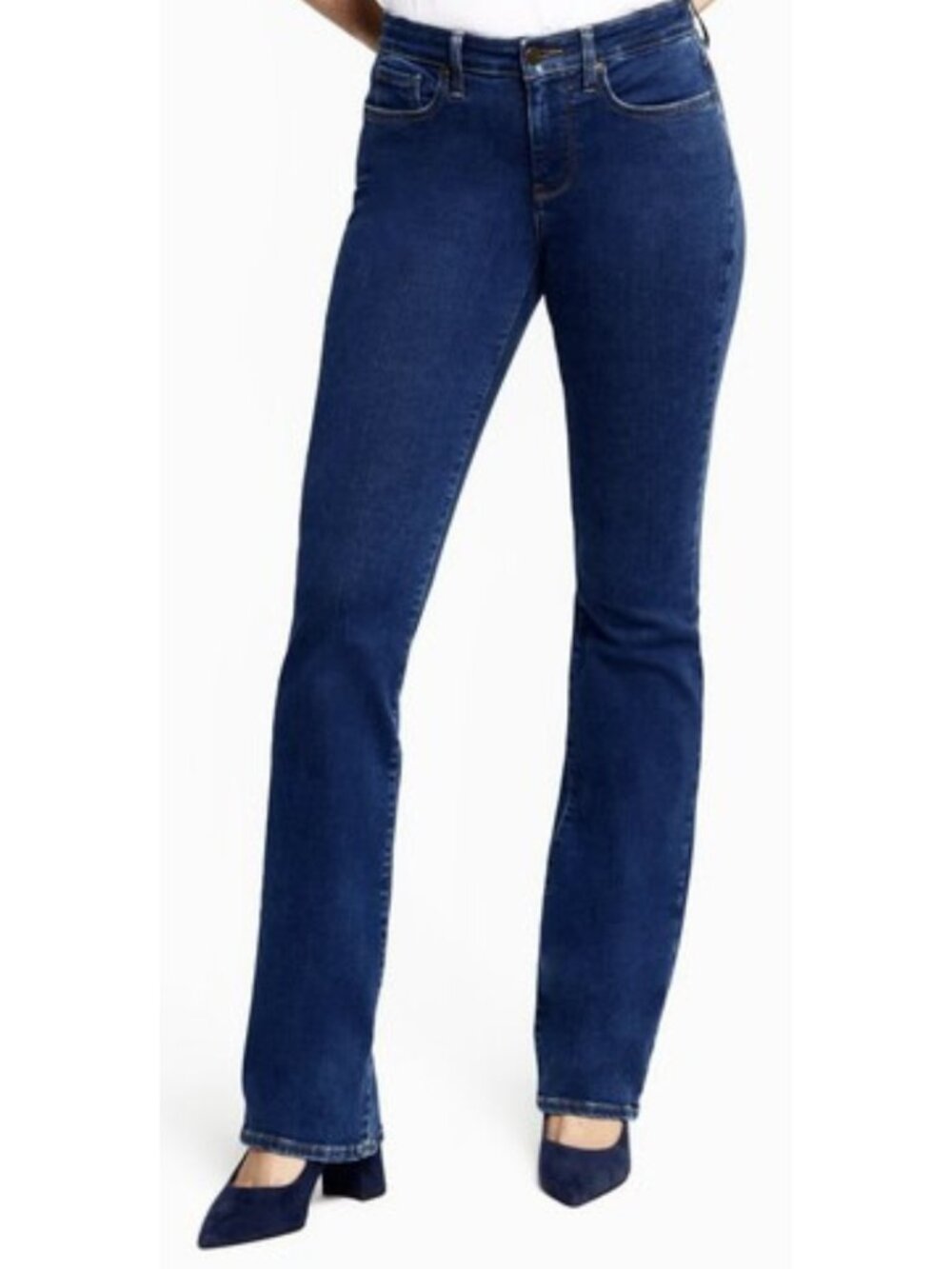 NYDJ Barbara bootcut extra long dark wash stretchy jeans